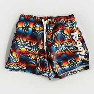 Mistral Mens‎ Swim Shorts Large Geometric Spellout Paddle Board Water Sports